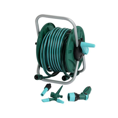 Argos McGregor 25m Compact Garden Hose Reel with Accessories- Buy online at McGrocer
