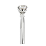 Revere engagement ring 9ct white gold cubic zirconia size K (British brand)
