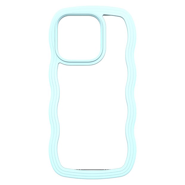 Proporta wavy phone case for iPhone 15 Pro Max in blue (British brand)