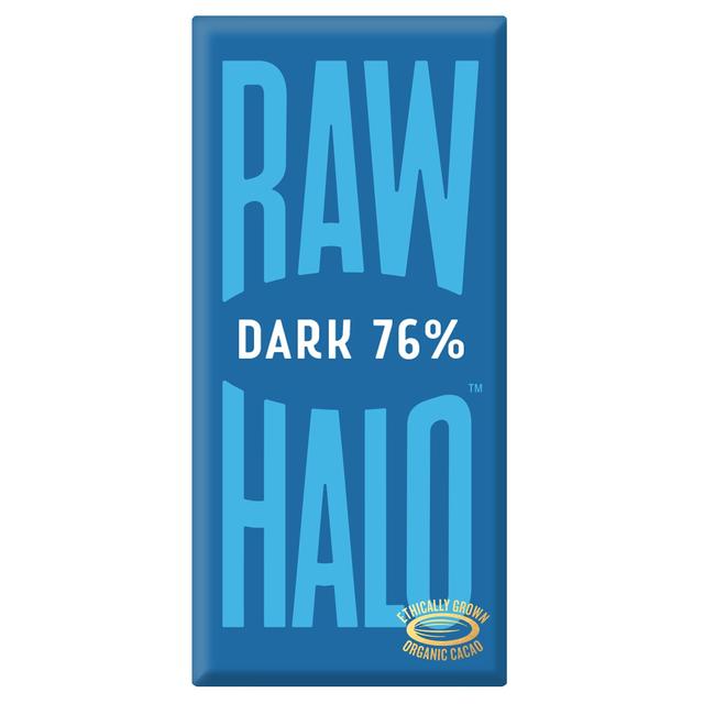 Raw Halo Vegan Dark 76% Chocolate Bar   70g