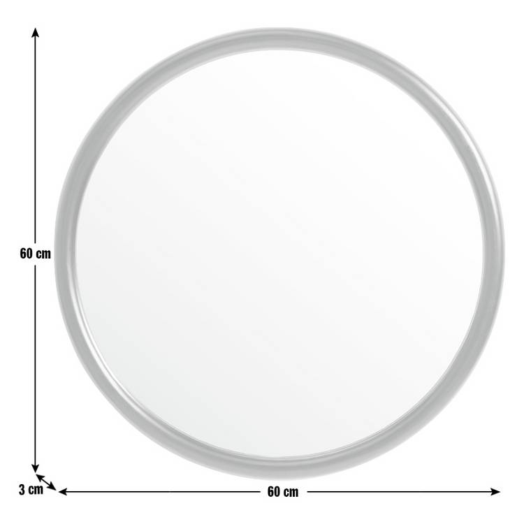Habitat black round wall mirror 60cm (British brand)