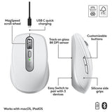 Logitech MX Anywhere 3S Mac wireless mouse pale grey, UK version