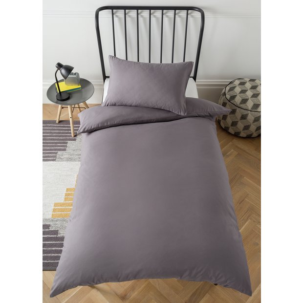Silentnight Supersoft charcoal bedding set single, imported from the UK