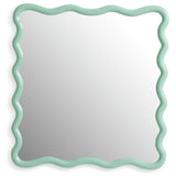 Habitat green wavy wall mirror 60x57cm, UK version