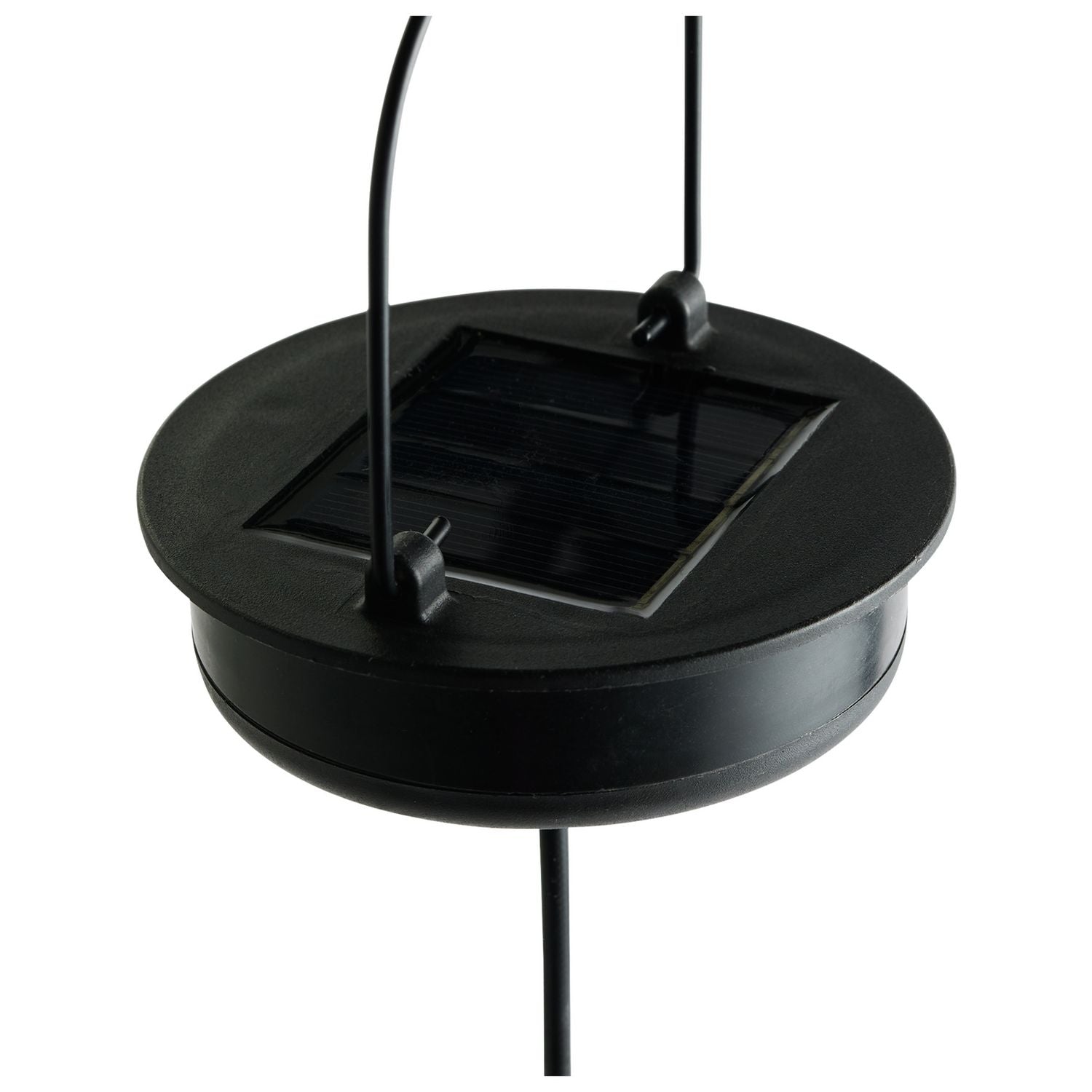 Habitat solar hanging metal lantern with warm white LEDs - British product