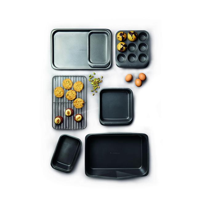 MasterClass Smart Space Stacking Non-Stick Bakeware Set   7 per pack GOODS M&S   