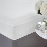 Silentnight Supersoft Plain White Fitted Sheet - Double