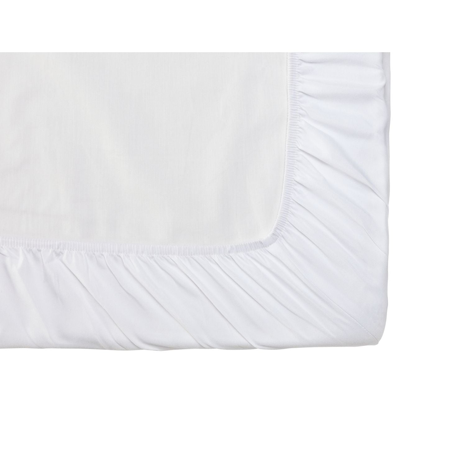 Silentnight Supersoft Plain White Fitted Sheet - Double
