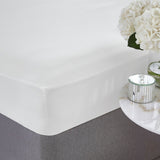 Silentnight Supersoft Plain White Fitted Sheet - Double