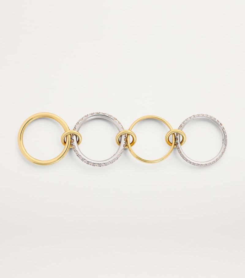 Spinelli Kilcollin Halley ring mixed gold diamond (British brand)