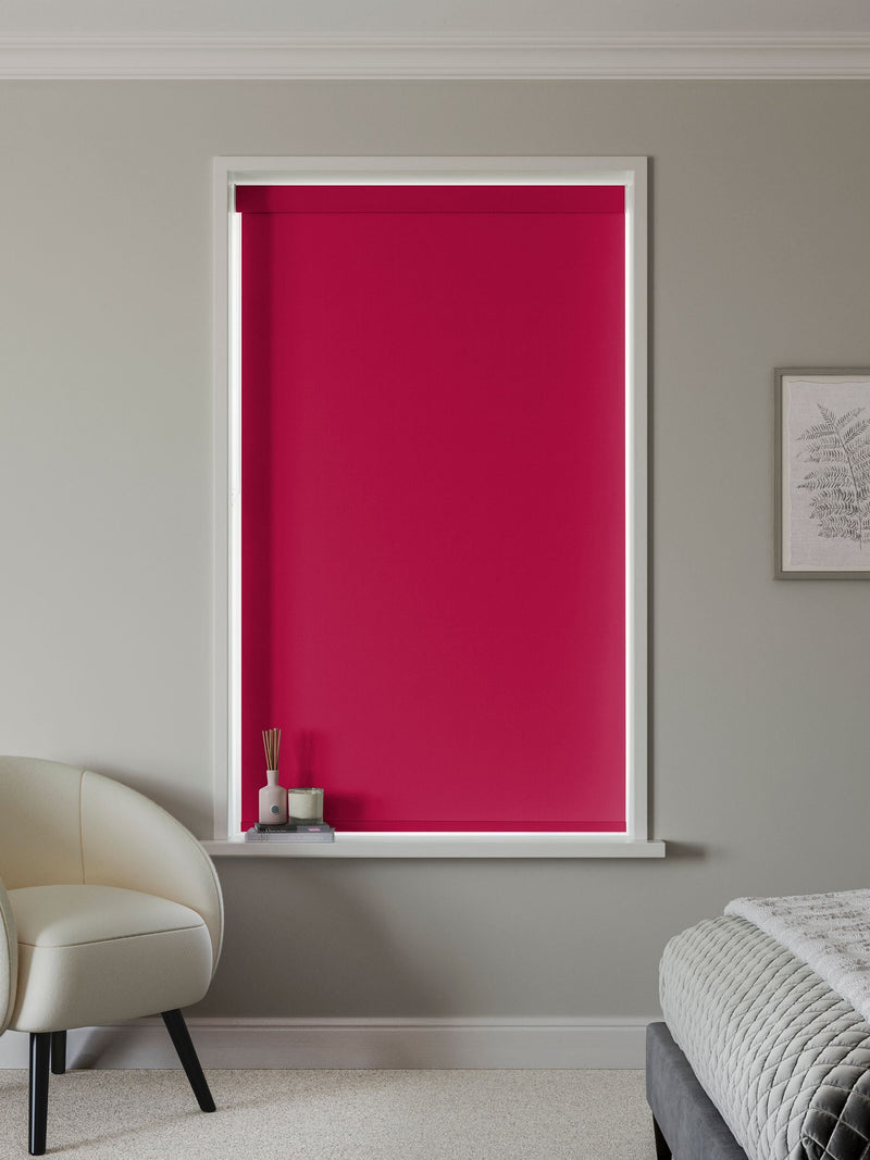 Next Peony Pink blackout roller blind made to measure - British product