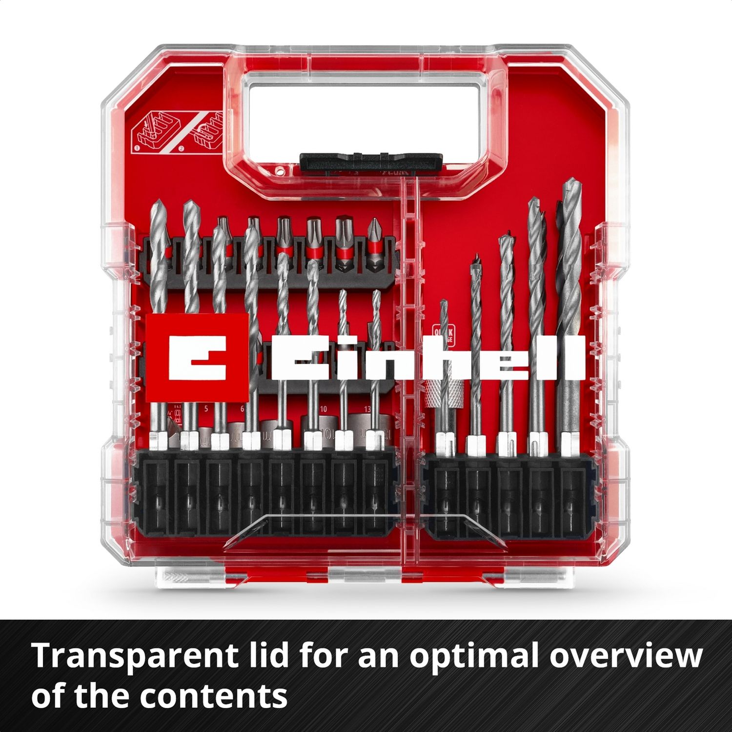 Einhell 40 Piece L-CASE Drill Bit Set, UK version