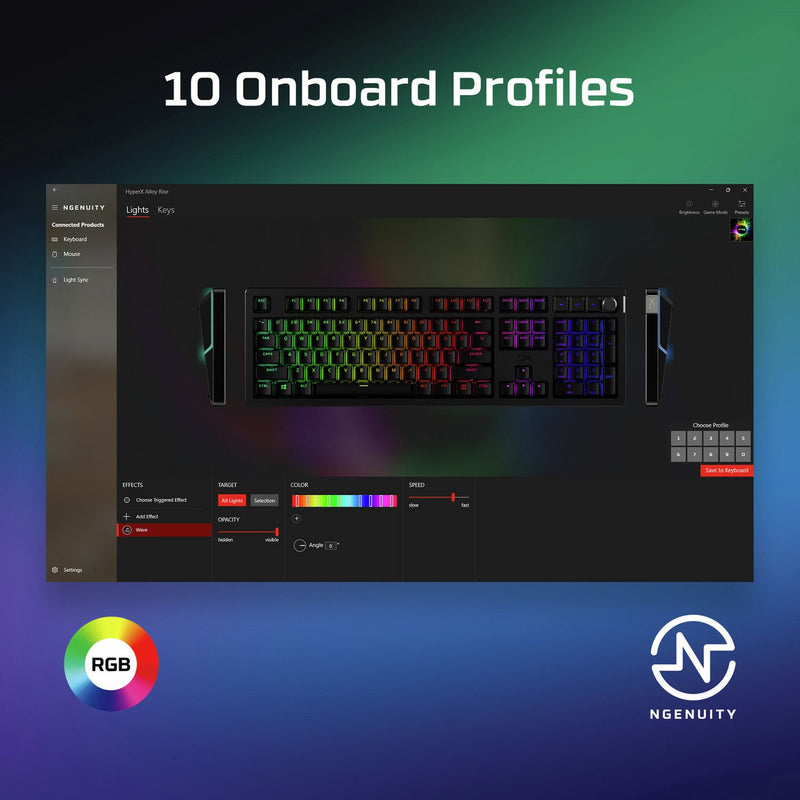 HyperX Alloy Rise mechanical gaming keyboard - British product