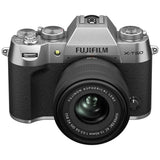 Fujifilm XT50 silver mirrorless camera with XC15-45mm lens (British brand)