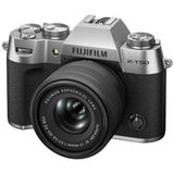 Fujifilm XT50 silver mirrorless camera with XC15-45mm lens (British brand)