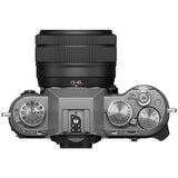 Fujifilm XT50 silver mirrorless camera with XC15-45mm lens (British brand)