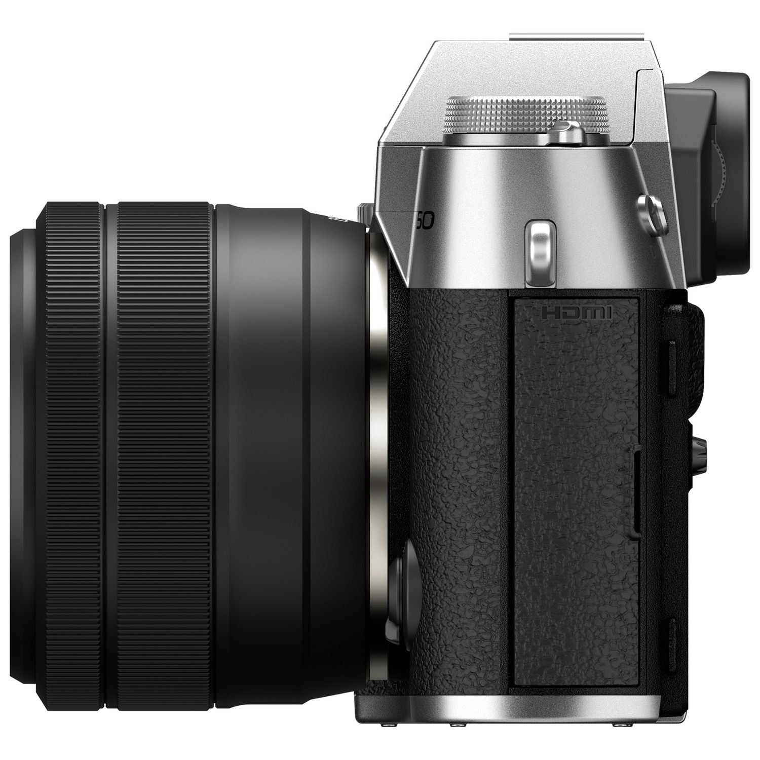 Fujifilm XT50 silver mirrorless camera with XC15-45mm lens (British brand)