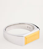 Tom Wood Peaky ring sterling silver yellow gold, UK version