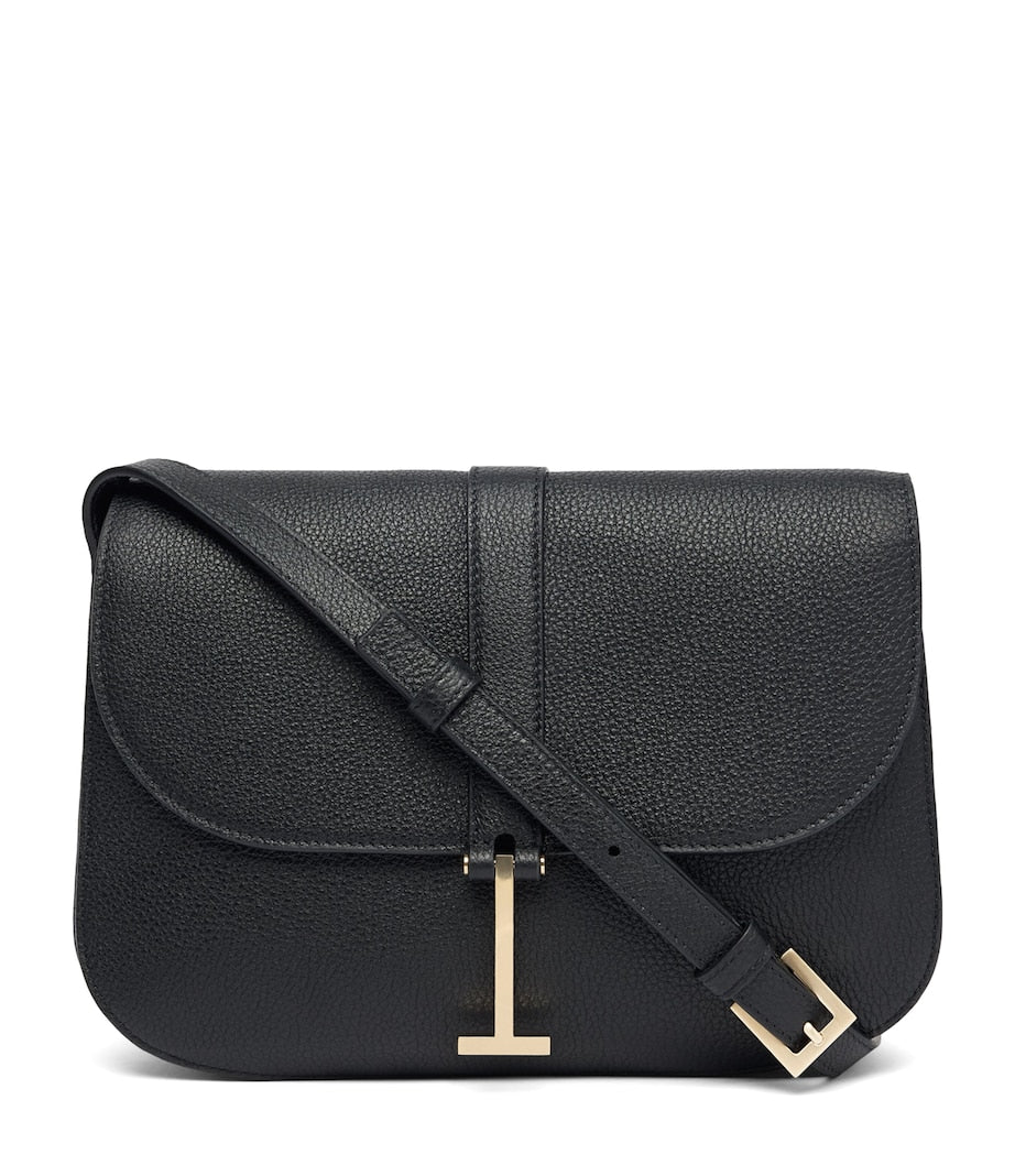 TOM FORD large leather cross-body bag with gold-tone T hardware, UK version