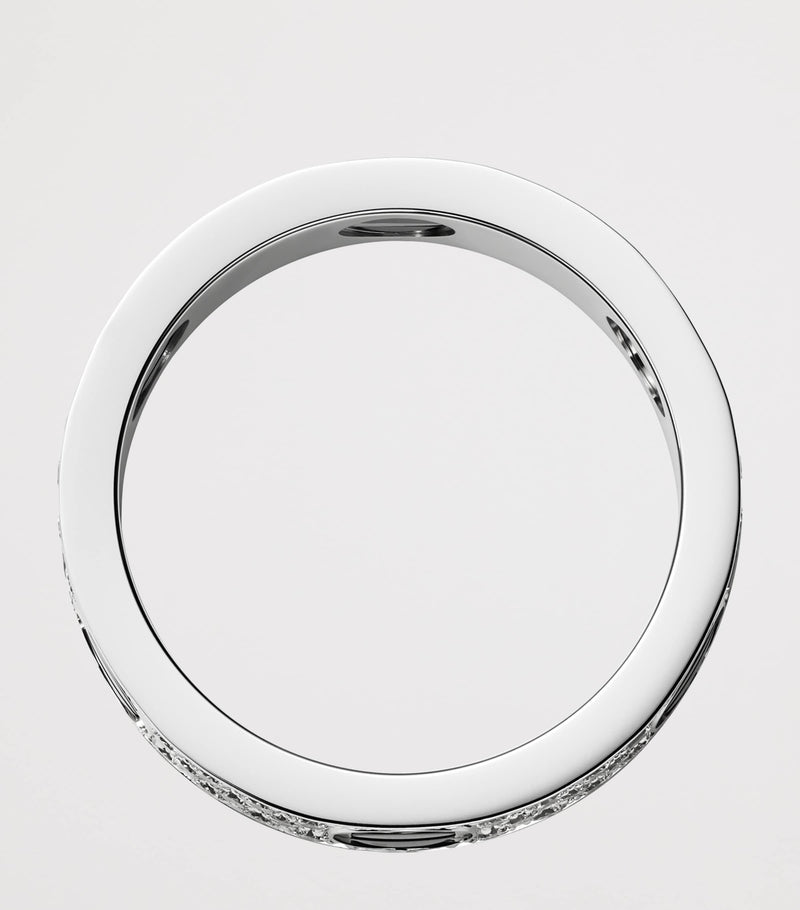 Cartier LOVE ring white gold diamonds ceramic 5.5mm, imported from the UK