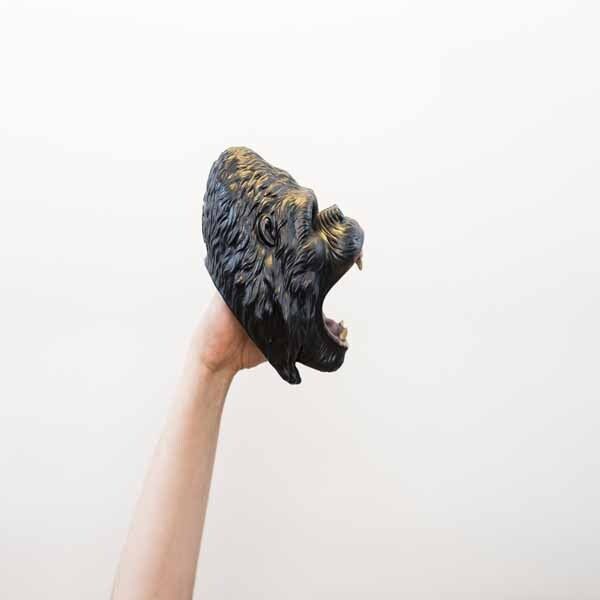 Wild Thingz gorilla hand puppet soft and flexible (British brand)