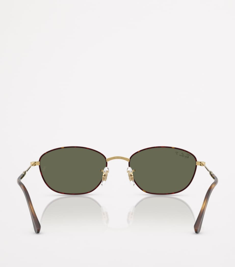 Ray-Ban RB3749 irregular metal frame sunglasses, imported from the UK