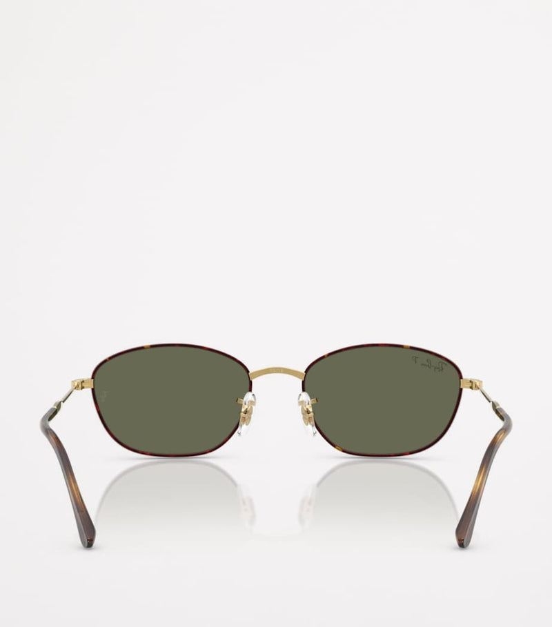 Ray-Ban RB3749 irregular metal frame sunglasses, imported from the UK