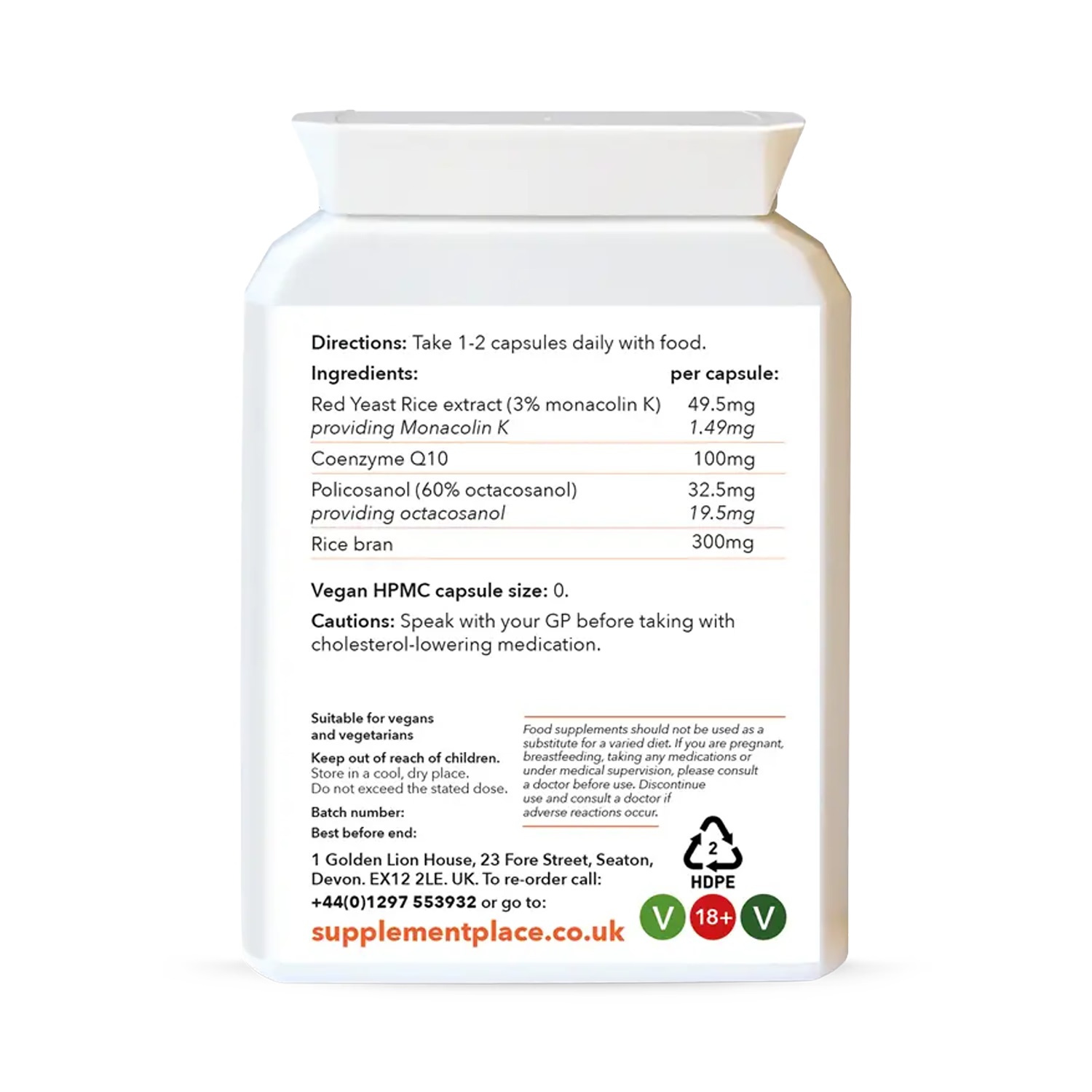Supplement Place Reduchol supplement 60 capsules, UK version