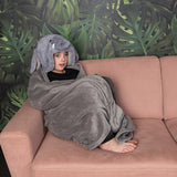 Cozy Noxxiez kids elephant hooded blanket large - British product