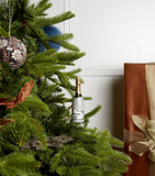 Glittering Champagne Bottle Christmas Tree Decoration