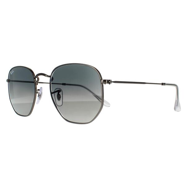 Ray-Ban hexagonal sunglasses grey gradient, imported from the UK