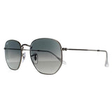 Ray-Ban hexagonal sunglasses grey gradient, imported from the UK