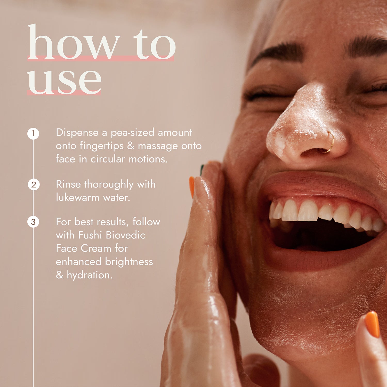 Fushi BioVedic Enzyme Exfoliating Face Wash 150ml