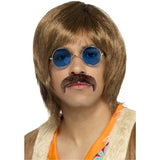Smiffys 60s Hippie Kit costume with wig tash and specs (British brand)