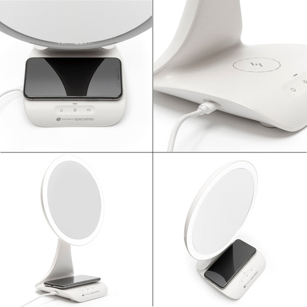 Rio 5x magnifying mirror with wireless charging, imported from the UK