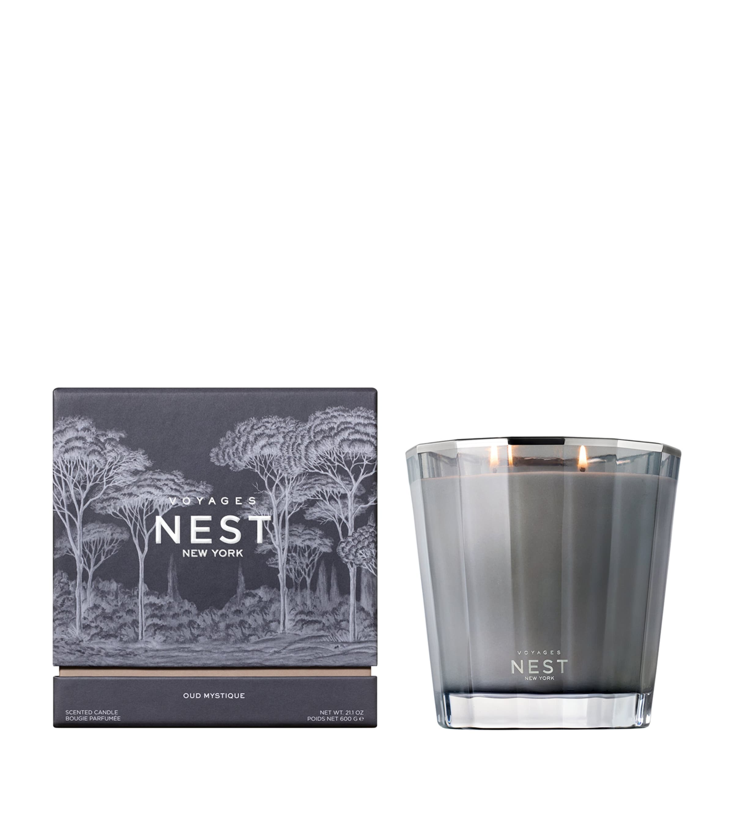 NEST Oud Mystique 2-Wick Candle 600g, imported from the UK