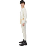 Smiffys Cult Classic mens costume white bodysuit pants braces hat (British brand)
