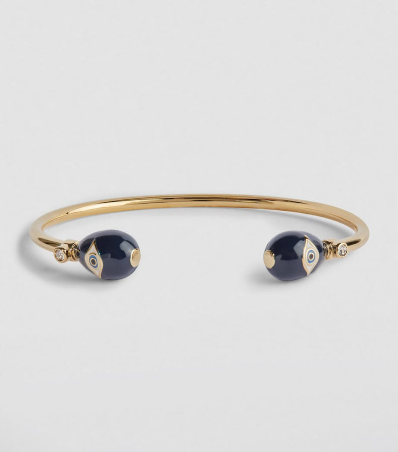 Halcyon Days evil eye torque bangle, UK version