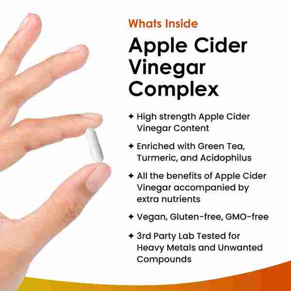 New Leaf Apple Cider Vinegar Complex High Strength Capsules GOODS Superdrug   