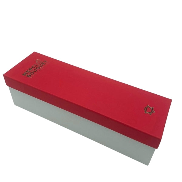 Merci Boutique red rose soap bouquet in long box, imported from the UK
