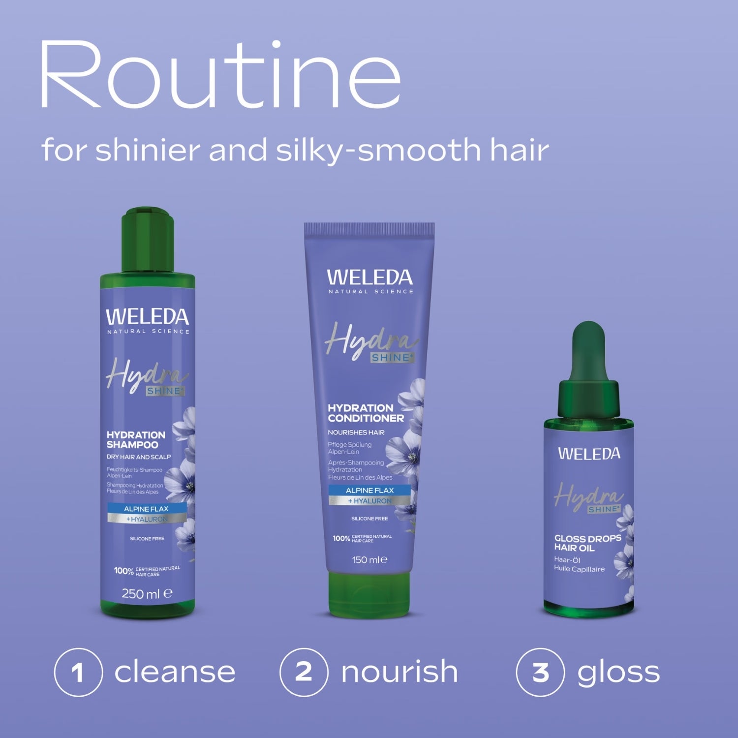 Weleda Hydra Hair Care Conditioner 150ml, imported from the UK