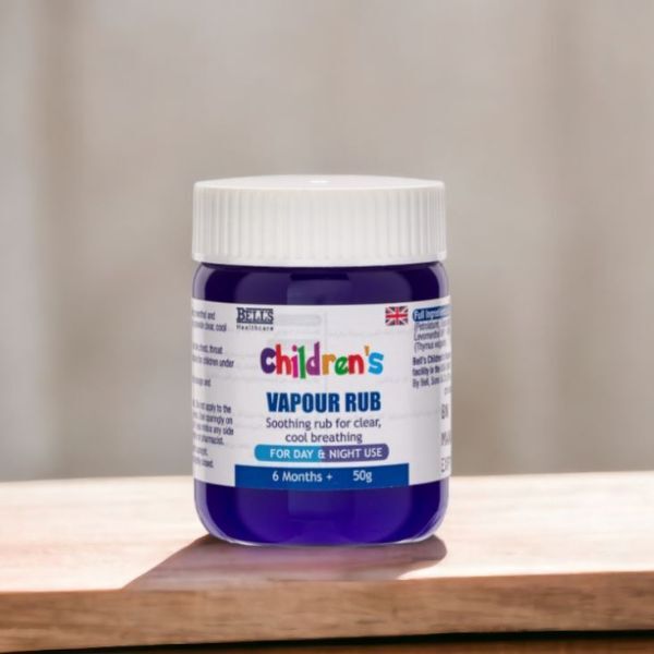 Bells Children's Vapour Rub 50g, imported from the UK