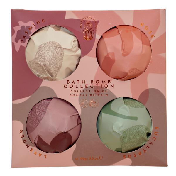 Wanderflower bath bomb collection gift set 4x100g, imported from the UK