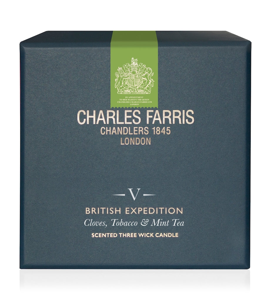 Charles Farris British Expedition scented candle 210g, imported from the UK