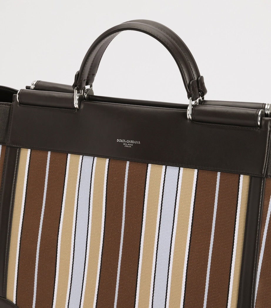 Dolce&Gabbana striped Sicily tote bag, imported from the UK