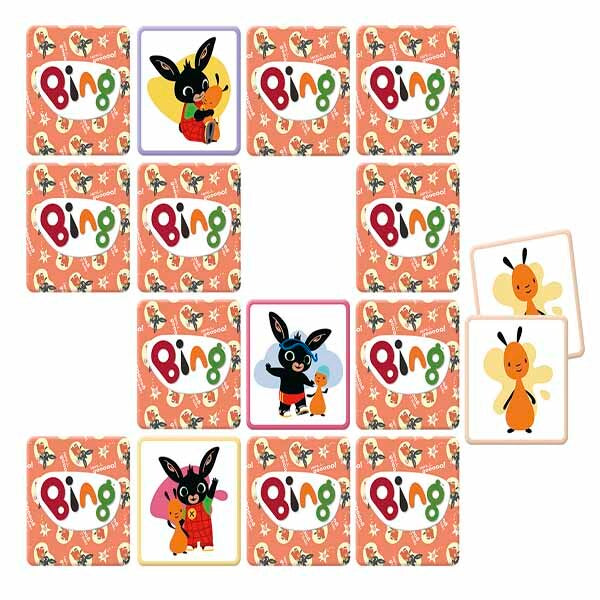 Totum Bing Maxi Memo memory game with Bing characters (British brand)