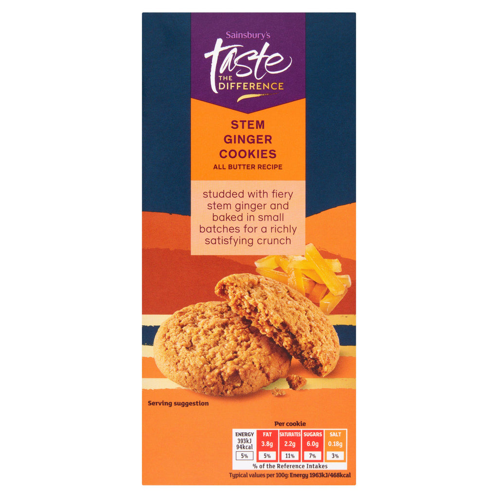 Sainsbury's Stem Ginger Cookies, Taste the Difference 200g