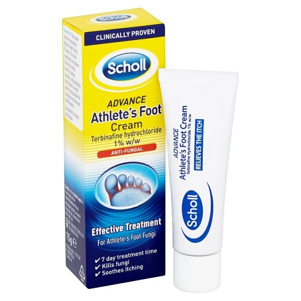 Scholl Athletes Foot Cream Advance Antifungal Treatment 15ml