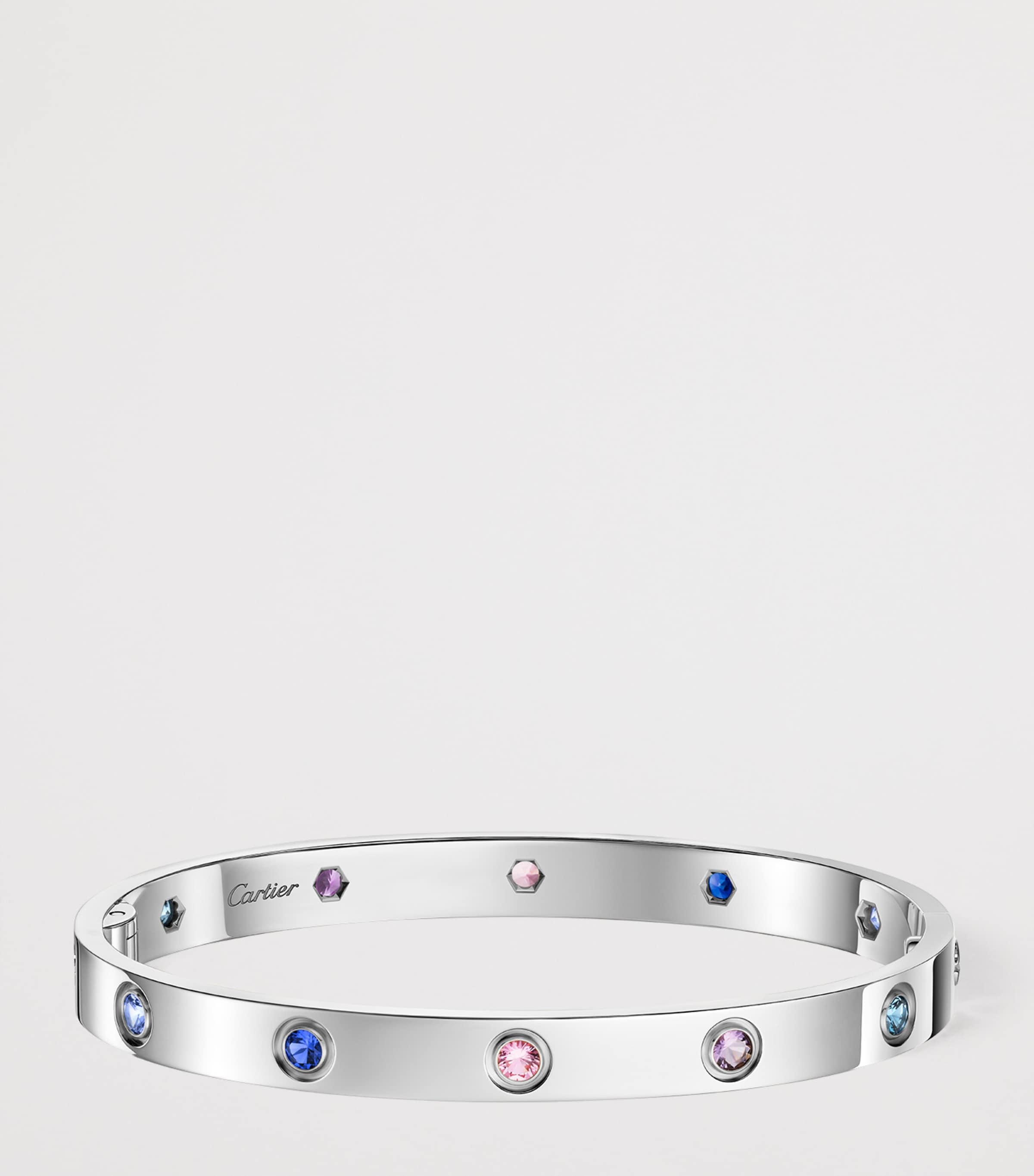 Cartier LOVE bracelet gemstone white gold (British brand)