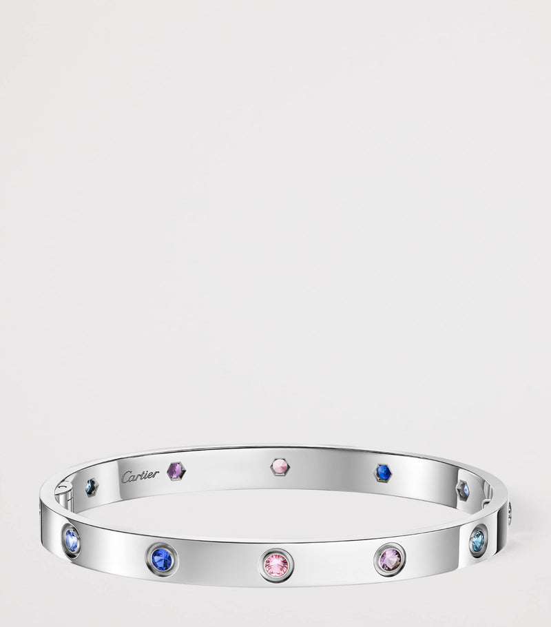 Cartier LOVE bracelet gemstone white gold (British brand)